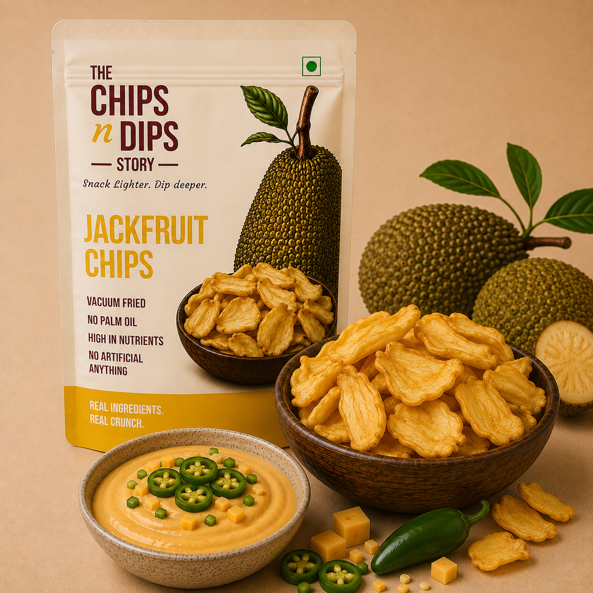 Jackfruit Chips N Cheese Jalapeño Dip