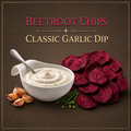 Beetroot Chips + Classic Garlic Dip