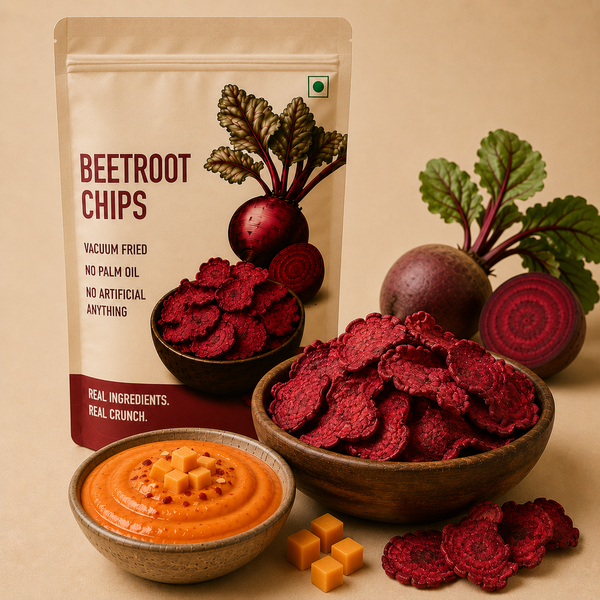 Beetroot Chips N Korean Cheese Dip