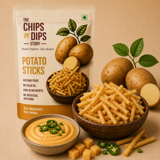 Potato Sticks N Cheese Jalapeño Dip